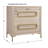 Modern European furniture - Light Oak 4-Drawer Accent Chest - www.oroa.com