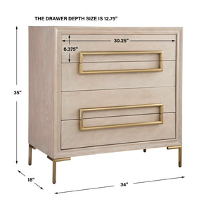   Light Oak 4-Drawer Accent Chest | Oroa.com