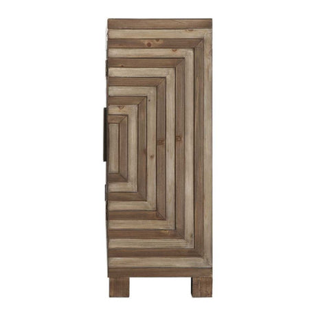 Modern European furniture - Fir Wood Parquet Console Cabinet - www.oroa.com