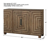 Modern European furniture - Fir Wood Parquet Console Cabinet - www.oroa.com