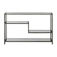 Modern European furniture - Black Iron Multilayered Console Table - www.oroa.com