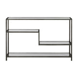 Modern European furniture - Black Iron Multilayered Console Table - www.oroa.com