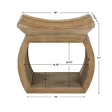 Elm Wood Accent Bench | Uttermost Connor