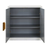 Modern European furniture - White 2-Door Cabinet - www.oroa.com