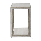 Mottled Antique Mirror End Table | Uttermost Julie