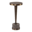 Modern European furniture - Bronze Pedestal Drink Table - www.oroa.com