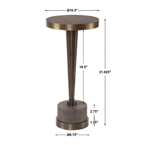   Bronze Pedestal Drink Table | Oroa.com