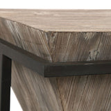 Fir Wood Pyramid Side Table | Uttermost Bertrand