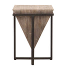 Fir Wood Pyramid Side Table | Uttermost Bertrand