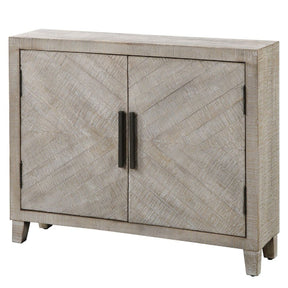 Whitewashed Fir Wood 2-Door Cabinet by Uttermost Adalind