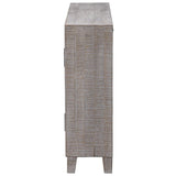 Modern European furniture - Whitewashed Fir Wood 2-Door Cabinet - www.oroa.com