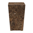 Modern European furniture - Emperador Brown Marble Accent Table - www.oroa.com