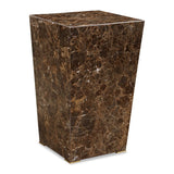 Modern European furniture - Emperador Brown Marble Accent Table - www.oroa.com