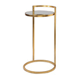 Modern European furniture - Gold Framed Mirror Accent Table - www.oroa.com