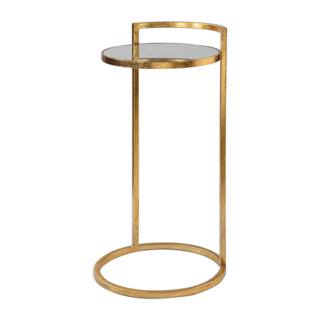 Modern European furniture - Gold Framed Mirror Accent Table - www.oroa.com