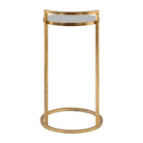 Modern European furniture - Gold Framed Mirror Accent Table - www.oroa.com