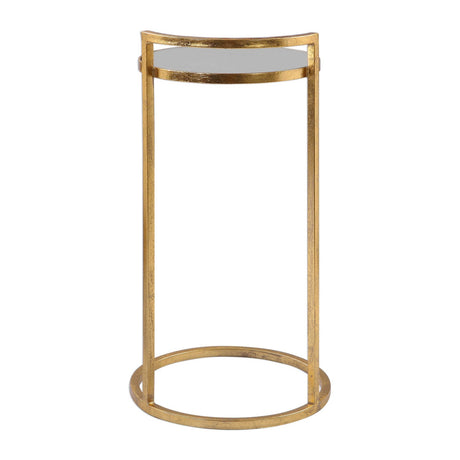 Modern European furniture - Gold Framed Mirror Accent Table - www.oroa.com