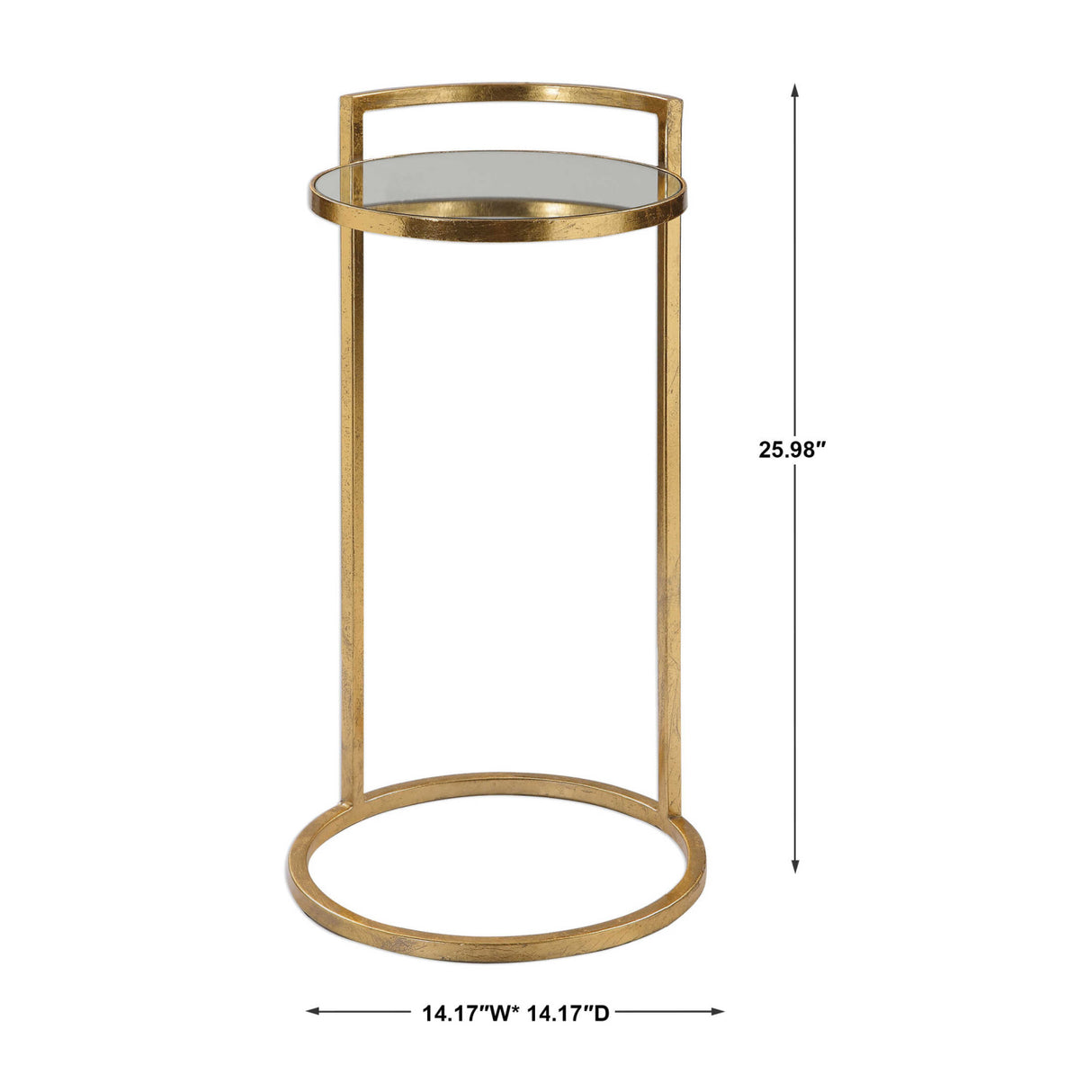   Gold Framed Mirror Accent Table | Oroa.com