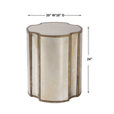 Antique Mirror Quatrefoil Accent Table | Uttermost Harlow