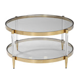 Modern European furniture - Round Glass Coffee Table - www.oroa.com