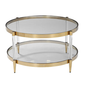 Modern European furniture - Round Glass Coffee Table - www.oroa.com