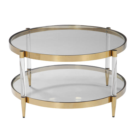 Modern European furniture - Round Glass Coffee Table - www.oroa.com