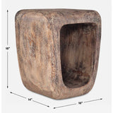 Modern European furniture - Washed Suar Wood Accent Stool  - www.oroa.com