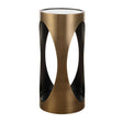 Modern European furniture - Cylindrical Brass Mirrored Drink Table - www.oroa.com