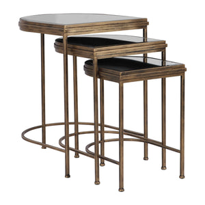  Gold Framed Nesting Tables (3) | Oroa.com