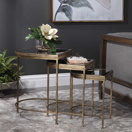 Gold Framed Nesting Tables (3) | Uttermost India
