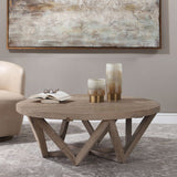 Round Elm Wood Coffee Table | Uttermost Kendry