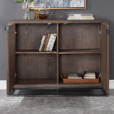Modern European furniture - 2-Door Marquetry Wooden Cabinet - www.oroa.com