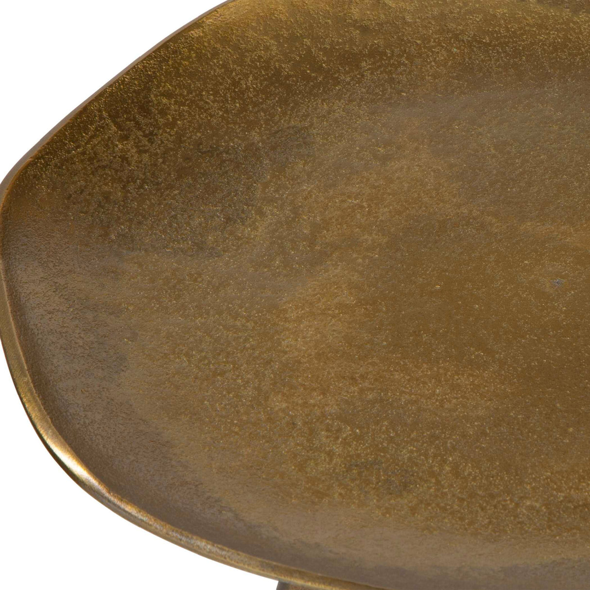 Modern European furniture - Antique Brass Tripod Accent Table - www.oroa.com
