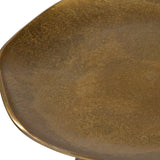 Modern European furniture - Antique Brass Tripod Accent Table - www.oroa.com