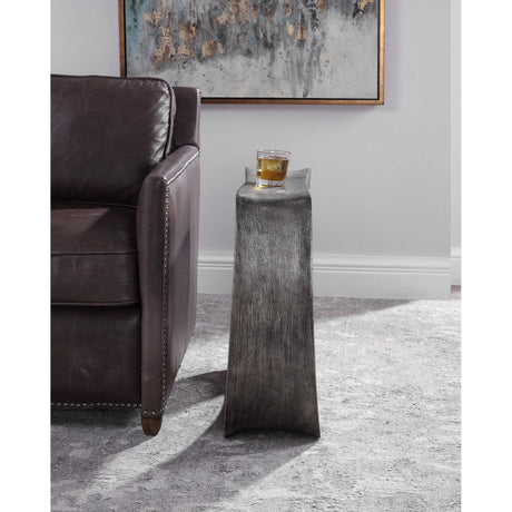 Modern European furniture - Antique Silver Accent Table - www.oroa.com
