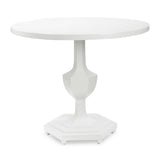 Gloss White Round Foyer Table | Uttermost Kabarda