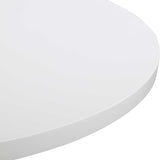 Gloss White Round Foyer Table | Uttermost Kabarda
