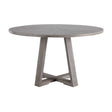 Modern European furniture - Gray Oak Round Dining Table - www.oroa.com