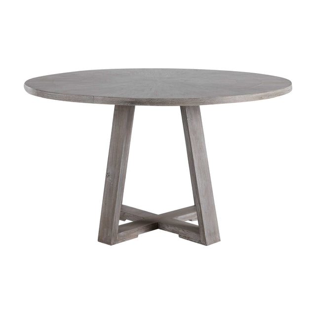 Modern European furniture - Gray Oak Round Dining Table - www.oroa.com