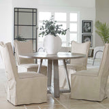 Modern European furniture - Gray Oak Round Dining Table - www.oroa.com