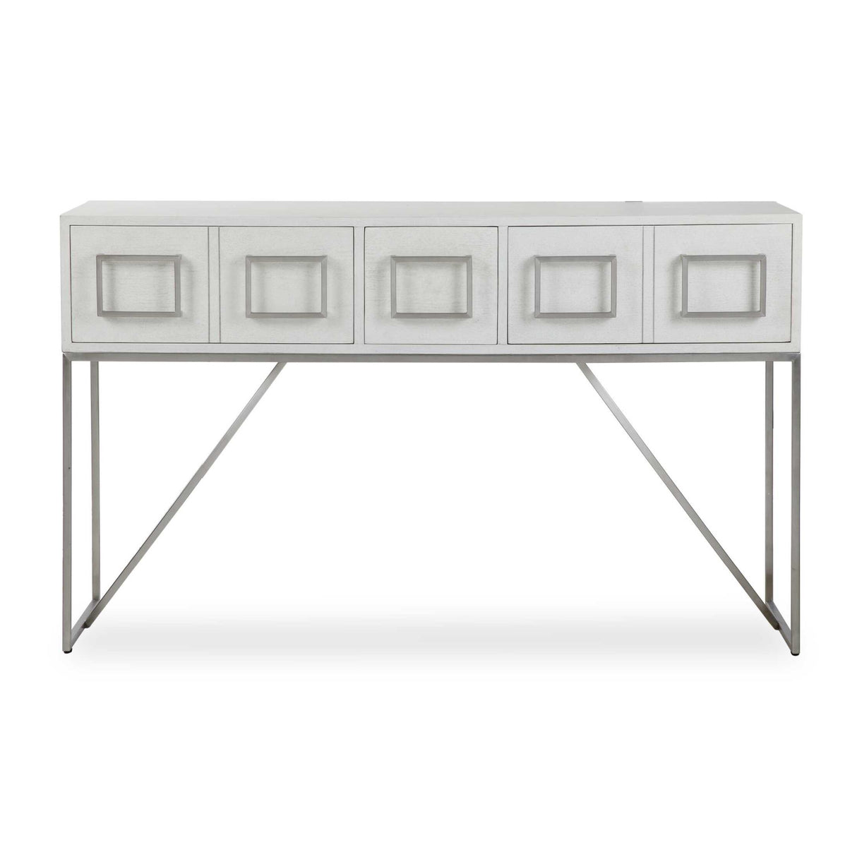 Modern European furniture - White Oak 3-Drawer Console Table - www.oroa.com