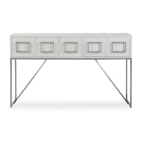Modern European furniture - White Oak 3-Drawer Console Table - www.oroa.com