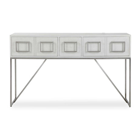 Modern European furniture - White Oak 3-Drawer Console Table - www.oroa.com