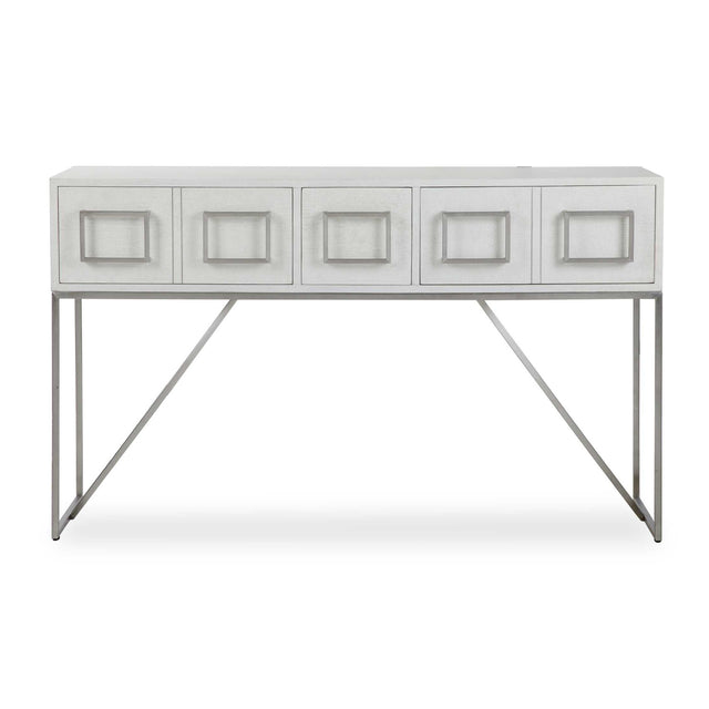 Modern European furniture - White Oak 3-Drawer Console Table - www.oroa.com