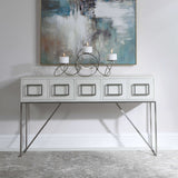Modern European furniture - White Oak 3-Drawer Console Table - www.oroa.com