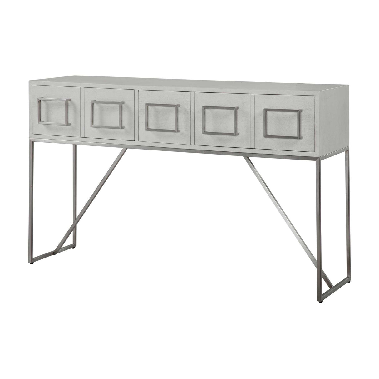 Modern European furniture - White Oak 3-Drawer Console Table - www.oroa.com