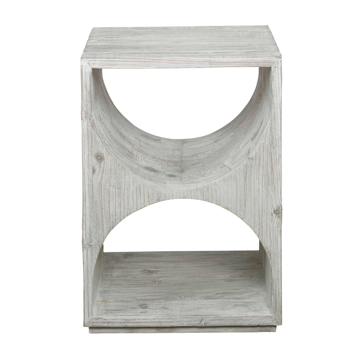 Modern European furniture - Carved Fir Wood Side Table - www.oroa.com