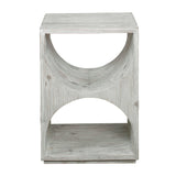 Modern European furniture - Carved Fir Wood Side Table - www.oroa.com