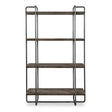 Modern European furniture - Brushed Pewter Framed Bookshelf - www.oroa.com