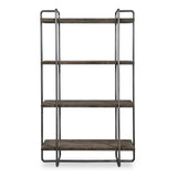 Modern European furniture - Brushed Pewter Framed Bookshelf - www.oroa.com